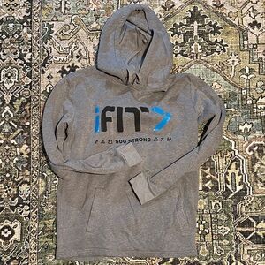 Gray Graphic Hoodie by